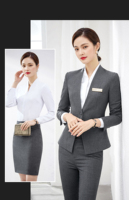 Costume professionnel féminité haut de gamme outillage entretien costume formel costume veste réception vêtements de travail