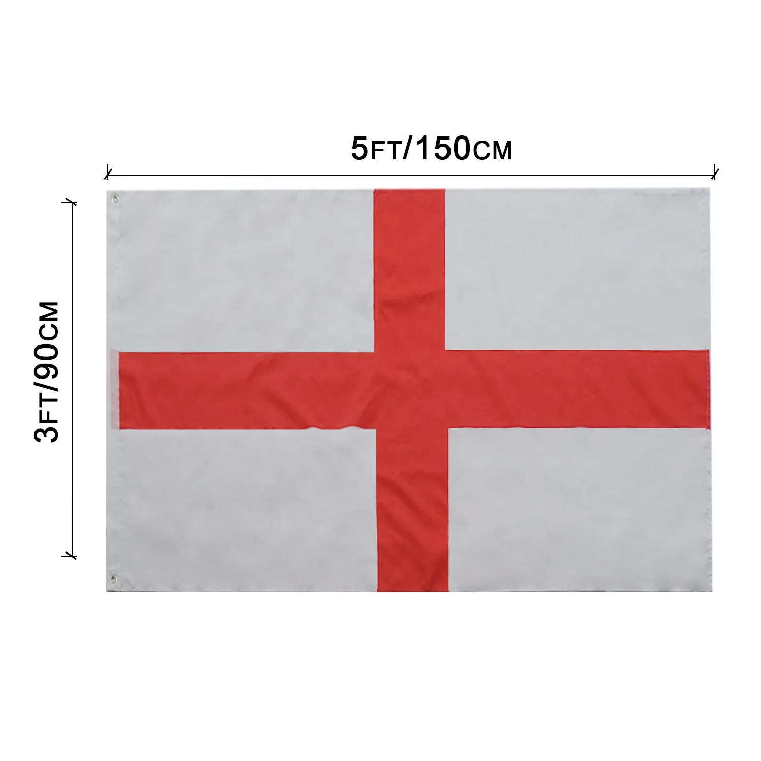 売れ筋イングランド英語旗3x5Ftプリント白赤十字ポリエステル旗屋内/屋外90x150cmイングランド旗