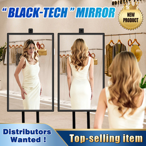 Nouveau miroir sur pied moderne et élégant pour salle <span class=keywords><strong>de</strong></span> bain, miroir pleine longueur, miroir <span class=keywords><strong>de</strong></span> dressing, miroir intelligent avec caméra pour magasin <span class=keywords><strong>de</strong></span> vêtements - Product Image 1