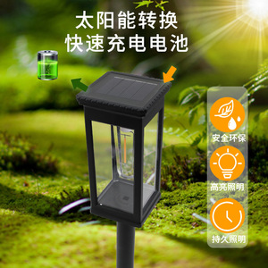Luces Solares para Jardín, Lámpara de Paisaje para Exteriores Resistente al Agua, Luz de Filamento de Tungsteno para Césped y Caminos - Product Image 4