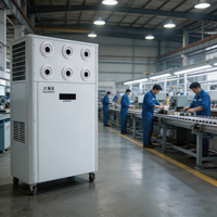 Climatiseur portable split sans installation pour atelier, entrepôt, usine, R-410A, écologique, boîtier métallique, CE ROHS