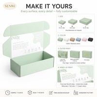 Maßgefertigte Öko-Versandbox mit Innendeckel-Druck Wellpappe-Versandkarton für Hautpflege-Schönheits-Wellness-Abonnement-Marken