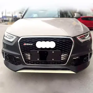 Kit carrosserie de haute qualité RSQ3 pour <span class=keywords><strong>Audi</strong></span> <span class=keywords><strong>Q3</strong></span> SQ3, pare-chocs avant avec calandre nid d'abeille, matériau PP ABS, 2016-2019 - Product Image 6