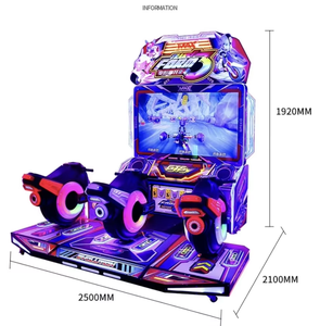 3-Player Motorbike Arcade Video Racing Machine Coin Operated HD LCD Dynamic Professional for Game Center FEC - Product Image 1