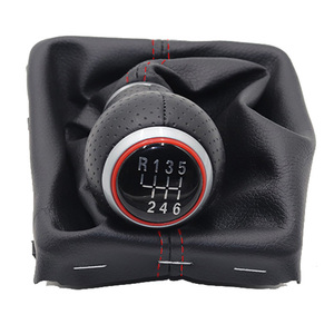 Perilla de cambio de marchas, palanca de cambios, chaqueta antipolvo para <span class=keywords><strong>Audi</strong></span> A4 B8 8K 2008-2015, manijas de caja de cambios Manual, cubierta de cambio de palanca - Product Image 1