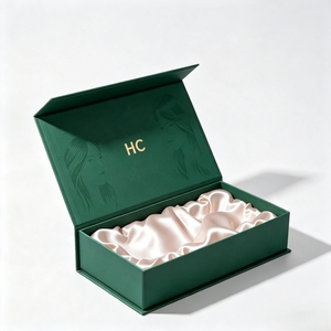 Solution d'emballage haut de gamme pour perruques, boîte magnétique pliable en gros, logo personnalisé, emballage vert, fabricant et fournisseur pour marques capillaires - Product Image 1
