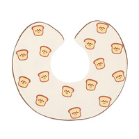 Nouveaux bavoirs pour bébé en pur coton style coréen 2026, 360 degrés, anti-vomissement, absorbants, bord roulé, rayés, hiver