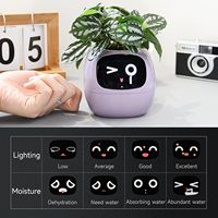 Nouveau design arrosage automatique AI Smart Pet Planter Mini Intelligent Smart Plant Pot Robot Smart Pots de fleurs avec capteur