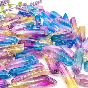 Pha Lê Aura Rõ Ràng Thạch Anh Thanh Điểm Đa Màu Rõ Ràng Điểm Đánh Bóng Màu Hồng Aura Mạ Điện Pha Lê Điểm Cho Whosale - Product Image 6