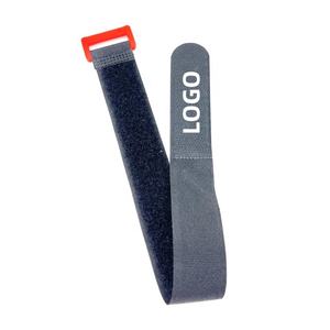 고정 랩 스트랩 다채로운 재사용 가능한 전선 코드 관리 버클이있는 양면 자체 잠금 후크 및 루프 스트립 - Product Image 1