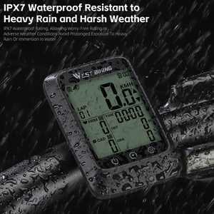Computadora para Bicicleta WEST BIKING BKV 100 GPS de 2.4 Pulgadas, Impermeable, Multifuncional, con Retroiluminación Automática, Portátil - Product Image 5