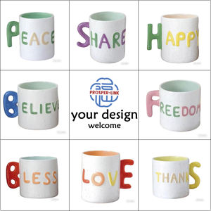 Nuevas Tazas de Cerámica de Lujo Creativas con Tulipanes en Relieve para Café al por Mayor, Taza de Té de <span class=keywords><strong>Porcelana</strong></span> Pintada a Mano con Logotipo Personalizado, Taza para Leche para Regalo - Product Image 5