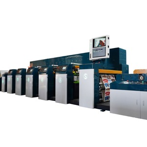 Macchina da Stampa Flessografica ZhenBang Modello 950 a 5 Colori, Tipo Petalo UV Completo, Automatica con Velocità di Stampa di 150 <span class=keywords><strong>M</strong></span>/min - Product Image 1