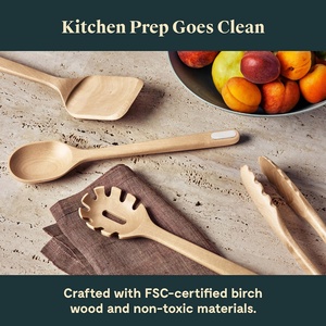 ชุดอุปกรณ์ครัวไม้ FLYWOD ชุดเครื่องครัวไม้เบิร์ช ชุดอุปกรณ์ทำครัวไม้ - Product Image 6