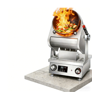 Wok rotatif <span class=keywords><strong>de</strong></span> table gain <span class=keywords><strong>de</strong></span> place, cuisinière automatique commerciale, machine <span class=keywords><strong>de</strong></span> cuisson intelligente multifonctionnelle pour snack-bar, <span class=keywords><strong>buffet</strong></span> - Product Image 2