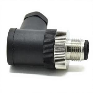 ขั้วต่อกันน้ำ M12 คุณภาพสูง IP67 แบบตัวผู้ ขั้วต่อ M12 รหัส A 4 ขา แบบมุมฉาก - Product Image 4