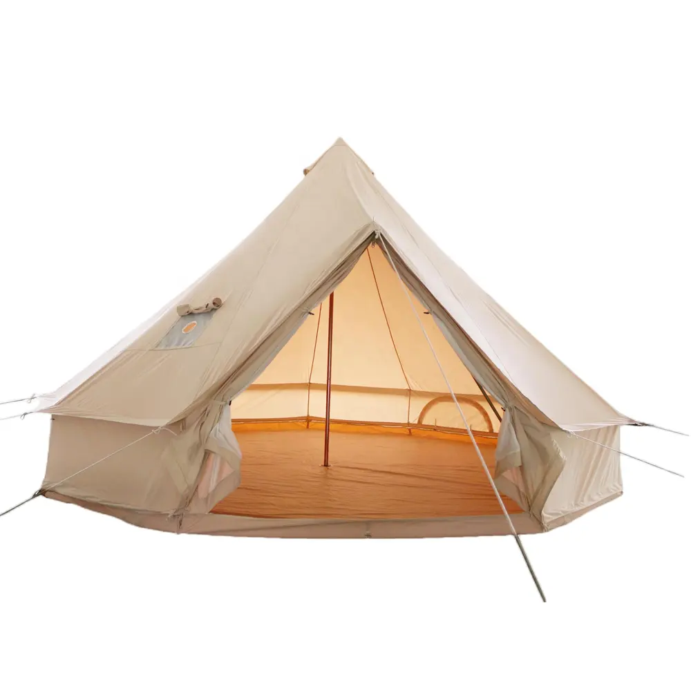 Палатка для отдыха на открытом воздухе, из индийского холста и хлопка, для 5-8 человек, большой размер, семейная палатка для путешествий