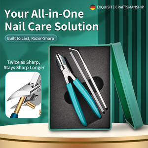 <span class=keywords><strong>Coupe</strong></span>-ongles Hongstars avec lime de précision, manche en plastique durable, lame incurvée en acier au carbone, ouverture large <span class=keywords><strong>pour</strong></span> ongles épais et incarnés - Product Image 1