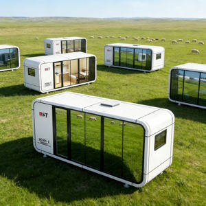 Hôtel en conteneur de couchage Apple Cabin, salon Sinoy, hôtel capsule préfabriqué <span class=keywords><strong>mobile</strong></span> abordable, acier modulaire - Product Image 4