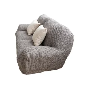 Современные Роскошные Защитные чехлы для мебели серого цвета из спандекса на 2 места, эластичные Угловые Защитные чехлы для дивана