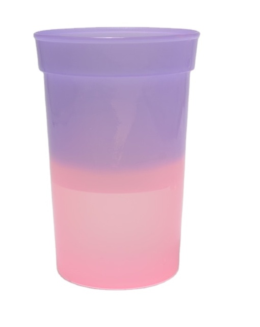 Customized OEM Color Changing Disposable Cups Temperature Sensitive PP PC Material with Cute Design Straw for Water Drinkware