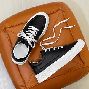 Zapatos de moda personalizados con cremallera de Metal para hombre, zapatillas deportivas informales de corte bajo con suela gruesa, venta al por mayor