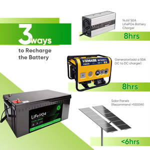 Smart 100A for BMS Rechargeable <b>12V</b> 400Ah 300Ah Lithium Iron Phosphate Solar 24V 200Ah 120Ah 280Ah 100Ah <b>Battery</b> 1280wh Smart 10 - Product Image 1