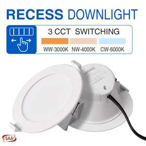 Lonyung Moderno Foco LED Empotrable Regulable de 10W, 90mm, Antideslumbrante, de Plástico - Product Image 1