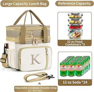 Free Sample Wholesale Custom Portable Kids Thermal <b>Lunch</b> Cooler Tote <b>Box</b> Office <b>Insulated</b> <b>Lunch</b> Bag - Product Image 5