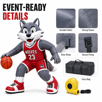 Mascottes gonflables géantes personnalisées, décorations gonflables d'extérieur imperméables, jeux de basket-ball et publicités promotionnelles