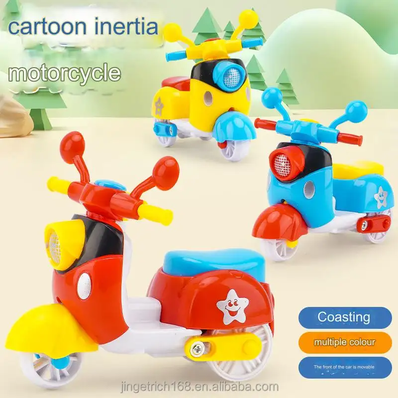子供のおもちゃかわいいバージョンホット販売大型シミュレーション漫画プルバック車オートバイ女の子ギフトおもちゃ卸売