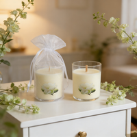 Luxuriöse Sojawachs-Duftkerzen im Glasgefäß Rauchfreie Handgemachte Moderne Hochzeitsgeschenke für Gäste