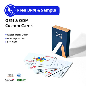 Jeu de cartes de poker avec logo personnalisé, imperméable, impression d'échantillon, vente en gros, cartes de jeu de poker en papier noir, PVC, plastique avec boîte - Product Image 5