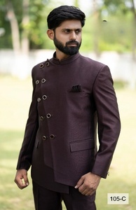 Traje de chaqueta de fiesta Premium para hombre con chaleco y pantalones bordados para bodas tradicionales y funciones familiares - Product Image 2