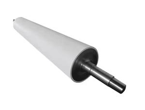 <span class=keywords><strong>Roller</strong></span> Konveyor Idler Tahan Aus Berlapis Silikon Putih dengan Poros untuk Konveyor Sabuk di Industri Mesin Pertanian - Product Image 1