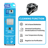 Máquina de Lavado de Cascos y Máquina Expendedora de Limpieza de Cascos de Motocicleta para Gasolineras, Quiosco de Autoservicio al Aire Libre