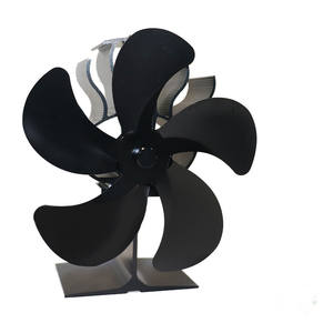 Ventilateur de poêle à bois 2021, mise à niveau silencieuse, 5 lames, chauffage par chaleur, brûleur de bûches, poêle et foyer, respectueux de l'environnement - Product Image 1