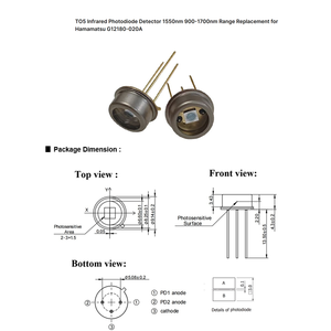 TO5 1550nm kızılötesi InGaAs fotodiyot dedektörü hamaG12180-020A gaz analizörü OTDR diyotlar için 900-1700nm aralığı değiştirme - Product Image 5
