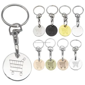 Porte-clés personnalisé en métal pour chariot Mini porte-clés DIY Accessoires Cadeau Porte-clés promotionnels
