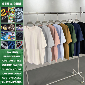 T-shirt unisexe en coton slub rafraîchissant 230G, col rond, coupe ample, couleur unie, respirant, doux pour la peau, manches courtes, vente en gros, personnalisable - Product Image 3