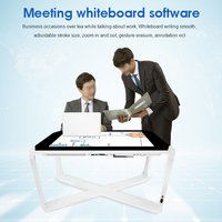 Table tactile interactive intelligente AWSTOUCH 43/55/65 pouces, écran LCD capacitif multi-touch 10 points pour restaurants, musées et expositions