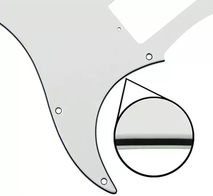 Pickguard pour guitare électrique HSH <span class=keywords><strong>ST</strong></span> blanc vieilli 3 plis en vente en gros pour pièces de guitare - Product Image 3