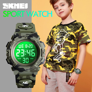 Skmei Digital Watch For Boys 30M Waterproof Multi Function Outdoor Student Watch With Camouflage Design - Product Image 4