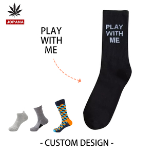 Chaussettes personnalisées OEM, conception de votre propre logo, chaussettes pour hommes, chaussettes de sport en coton de bambou, chaussettes noires pour hommes, chaussettes de sport de qualité supérieure - Product Image 3