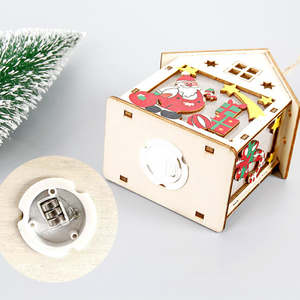 Adornos Navideños de Madera en Oferta, Casitas Coloridas para Decorar el Árbol de Navidad, Adornos Colgantes para el Árbol de Navidad - Product Image 5