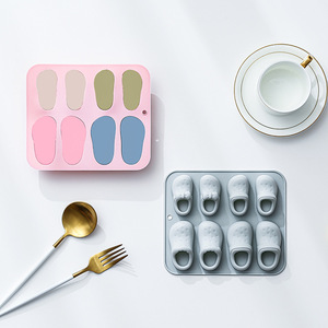 8-Cavity Clogs Theme Nonstick Silicone <b>Cake</b> <b>Molds</b> Food-Grade Reusable Cute Silicone Magnetic Chocolate, Candy & Ice DIY <b>Mold</b> - Product Image 3