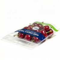 Op maat gemaakte ziplock zakjes voor voedselverpakkingen, ziplock plastic kersen zakjes, ritssluitende plastic fruitzakjes