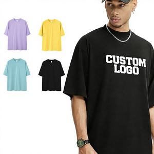 Camiseta de Alta Calidad con Logotipo Personalizado, 220G, 100% Algodón, Casual, Antiarrugas, Básica, de Corte Cuadrado, Manga Corta, Cuello Redondo, para Hombre - Product Image 1