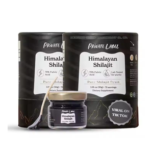 Pâte de Résine de Shilajit Pur Himalayen Biologique en Gros, Vrac Naturel Marque Privée, Boisson Énergisante avec Cuillère - Product Image 2