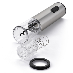 Ouvre-vin à piles portable <span class=keywords><strong>tire</strong></span>-<span class=keywords><strong>bouchon</strong></span> à vin rouge automatique moderne avec <span class=keywords><strong>bois</strong></span> et métal pour voyage - Product Image 6